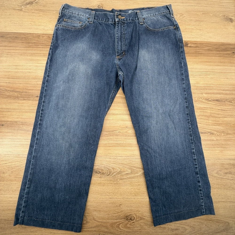 Carhartt B325 WRB Jeans‎ Loose Fit Men's 40X30 Cotton Blue Denim Straight Leg